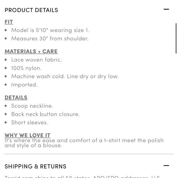 Torrid Abbey Lace Short Sleeve Blouse Size 2x NWT - Picture 6 of 9